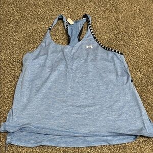 Under Armour Heather Sky Blue Racerback Training Tank
